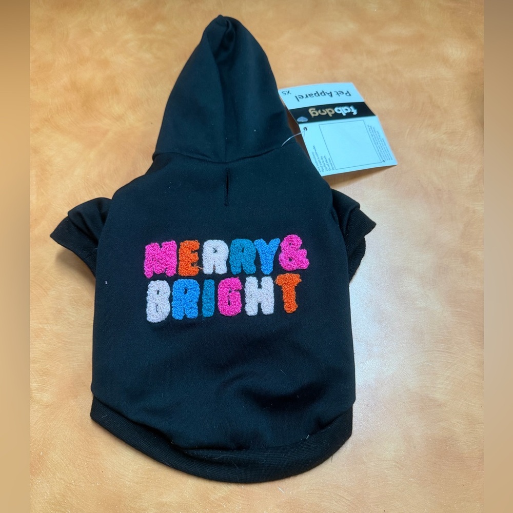 Black Dog Hoodie - Merry & Bright